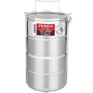 IHW Zebra Food Carrier Stainless Steel Lunch Box 16 x 4 cm image