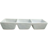 IHW ceramic Divider sauce bowl White image