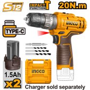 INGCO CIDLI12202 Cordless Impact Drill image