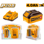 INGCO FBCPK1214 P20s Lithium-ion Battery And Charger Kit image