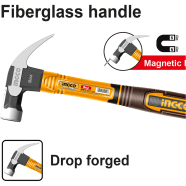 INGCO HCH81008 Claw Hammer 220 gm image