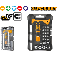 INGCO HKSDB0188 T-handle Wrench Screwdriver Set 24 Pcs image