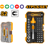 INGCO HKSDB0478 T-Handle Wrench Screwdriver Set 47 Pcs image