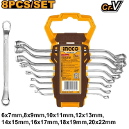 INGCO HKSPA3088 Offset Ring Spanner Set 8pcs image
