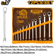 INGCO HKSPA3142 Offset ring Spanner Set 12Pcs image