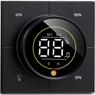 INNOVARE GFR Digital LCD 1 Light Smart Dimmer Switch Infinite Knob Dimmer Regulator image