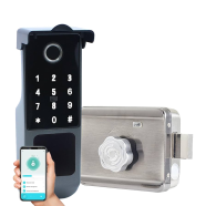 INNOVARE IRON-70 Waterproof Wifi Card App Remote Control Outdoor Executive Smart Finger Print Door Lock Iron70 image