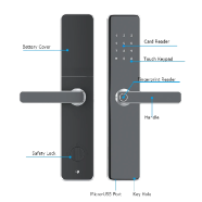 INNOVARE QN60 Tuya smart Door Lock Queen 60 image