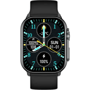 Imiki SF1E Curved 2.01inch Amoled Calling Smart Watch - Black image