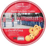 Imperial Danish Style Butter Cookies Round Box Tin 200gm image