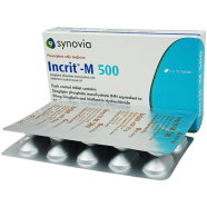 Incrit-M 50 mg, 500 mg Tablet 10'S Strip image