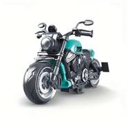 Inertia Motorcycle Toy Vehicle Anti-Fall and Durable Realistic Model Yellow Blue and Red image