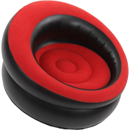 Inflatable Couch Flocking Sofa Simple Inflatable Chair for Living Room Bedroom Reading Room Office Balcony Travel image