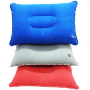 Inflatable Soft Head Travelling And Camping Pillow ,Easy to Use, Portable Comfort And Ultimate Style And Elegant Design (pillow3_3pcsset_rba) 3 Pcs Set (3 Color) image