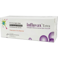 Influvax Tetra 0.5 ml Prefilled Syringe Injection image