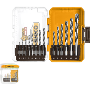 Ingco 15 Pcs 4341 HSS Drill Bits Set 1 12mm image
