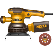Ingco 450W Variable Speed Rotary Sander With 5pcs Sand Papers image