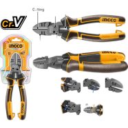 Ingco 6 In 1 Multi Function Diagonal Cutting Plier 8 Inch 200mm image