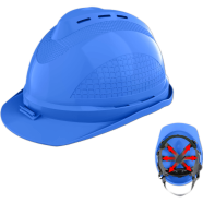 Ingco Blue Safety Helmet With Fixed Chinstrap image