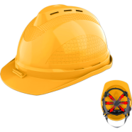 Ingco Safety Helmet With Chin Strap Yellow image