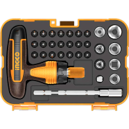 Ingco T Handle Wrench Screwdriver Set With Strong Magnetic 31Pcs image