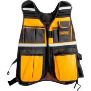 Ingco Tool Vest Safety Vest Max 3KG 17 Pockets 48 x 60 x 3cm ING SE image