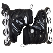 Inline Roller Skates Shoes Black And White - 1 pair - (34-38) icon