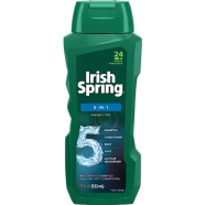 Irish Spring 5-in-1 Shampoo Plus Conditioner Plus Deodorizer Plus Face and Body Wash – 532ml image