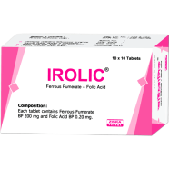 Irolic 200 Mg, 200 Mcg Tablet-10's Strip image