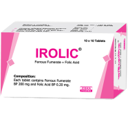 Irolic 200 mg Plus 200 - 10's Strip Tablet image