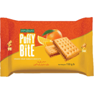 Ispahani Puffy Bite Orange Cream Sandwich Biscuits 150 gm image