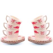 Italiano Crazy Tea Cup with Saucer 12 Pcs Set - Morning Sun image
