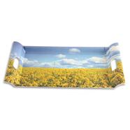 Italiano Rtg Handle Tray Mastard Flower 18 - 859518