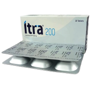 Itra 200 mg Tablet 6's strip image