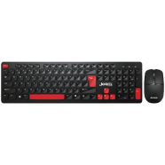 JEDEL WS750 Dual Mode Chocolate Slim Keybaord Mouse Combo image