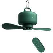 JISULIFE FA16 Portable 8000mAh USB Rechargeable Remote Control Ceiling Fan - Green image