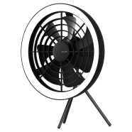 JISULIFE FA17 Outdoor LED Ceiling Fan with mini Tripod Stand - Black