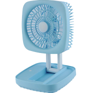 JK-666 Foldable Rechargeable Fan With Light image