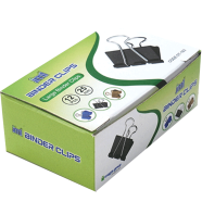 JML 25 mm Binder Clips Black image