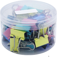 JML Colour Binder Clips - 12 Pcs image