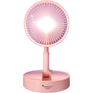JOYKALY YG-737 Rechargeable 2400mAh Lithium Battery Strong Wind Low Noise Foldabl Table Fan With Light image