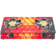 JadRoo Imported 3D Tempered Glass Auto 2 Burner Gas Stove - JR-GS 171