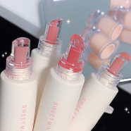 Jam Jelly Lip Gloss Liquid Moisturizing Waterproof Lip Glaze Tube Brighten Water Glass Lipstick Korean Beauty Lips Makeup image