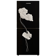 Jamuna JR-XXB-US6264 QD Glass Refrigerator Black Lily image