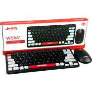 Jedel Ws681b Bt 78 Key Wireless And Bluetooth Keyboard And Mouse Combo image