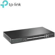 JetStream™ 28-Port Gigabit SFP L2 Managed SwitTP-LINK T2600G-28SQ 28-Port Gigabit SFP L2 Managed Switch with 4 10G SFP Slots