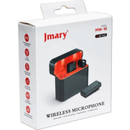 Jmary MW 16 Dual 3-in-1 Wireless Lapel Microphone - 2.4G Mic for iPhone, Camera, Mobile, Black Color, Clear Audio image