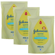 Johnsons Top To Toe Hair and Body Baby Bath 400ml(3pcs Combo) image