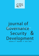 Journal of Governance Security and Development image