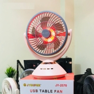 Joy Super JY-2570 Professional 6 Battery Rechargeable Portable Table Fan image